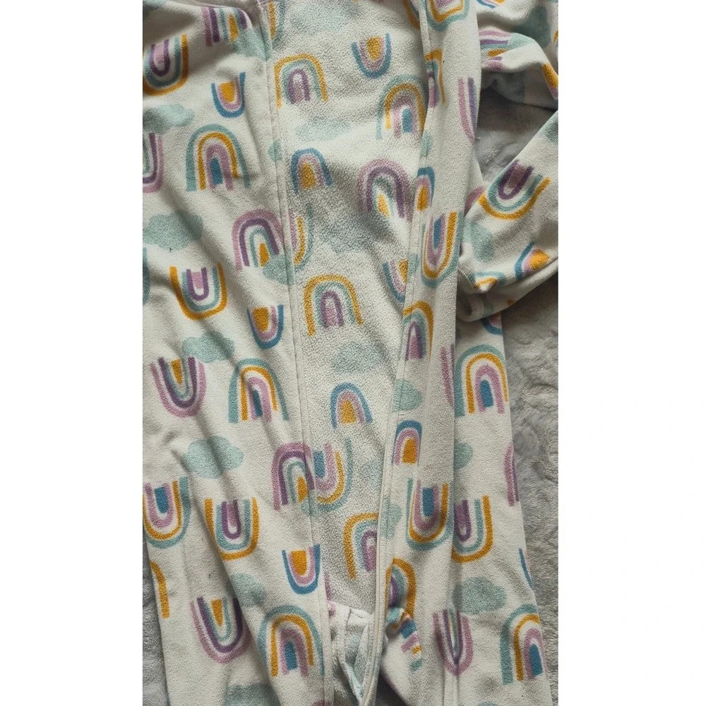 The Childrens Place Girls Size 7/8 Rainbow Pajama & Shirt Bundle 4pc Set‎